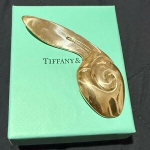Tiffany & Co. Sterling silver Baby Spoon w/ swirl bowl.